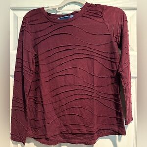Maroon Simply Vera lightweight top